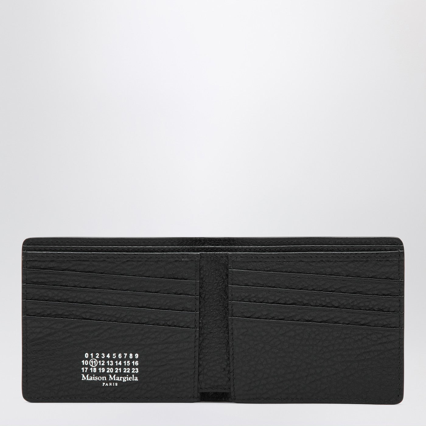 Schwarzes Bifold-Portemonnaie Four Stitches