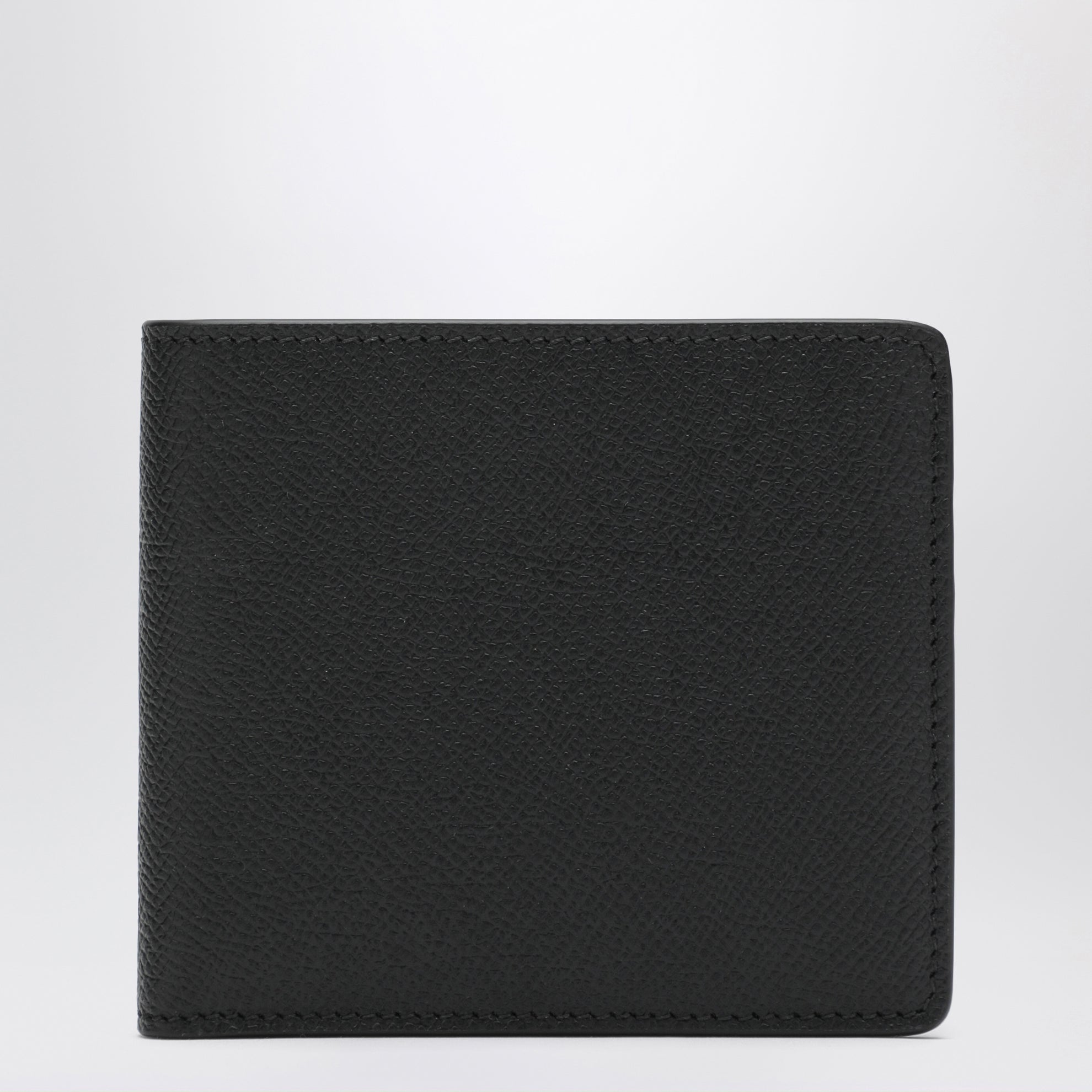 Black Four Stitches Bi-Fold Wallet