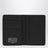 Black grained leather card holder