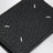 Black grained leather card holder