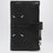 Black Leather Zip Card Holder with Coin Purse