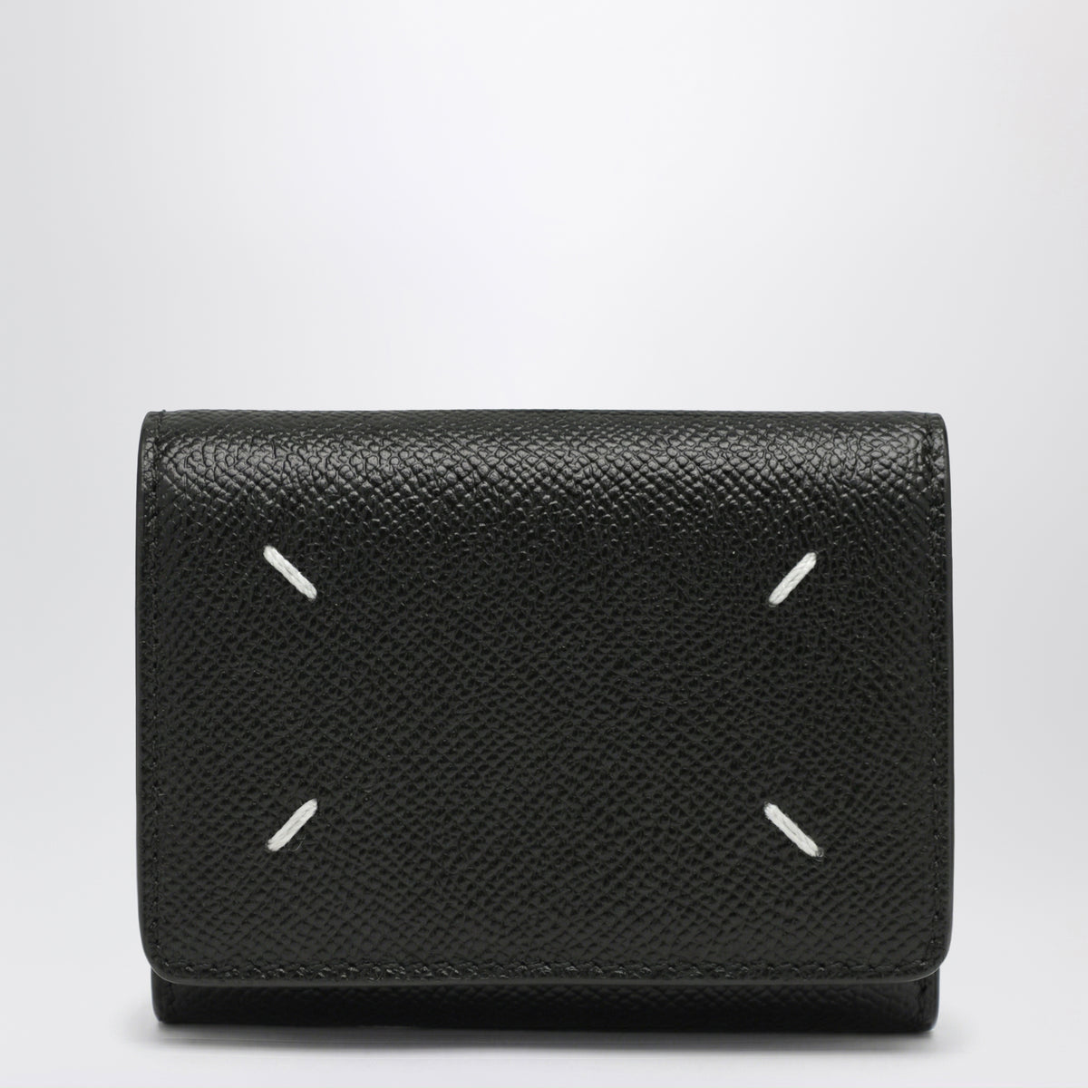 Maison Margiela Four Stitches trifold wallet black | TheDoubleF
