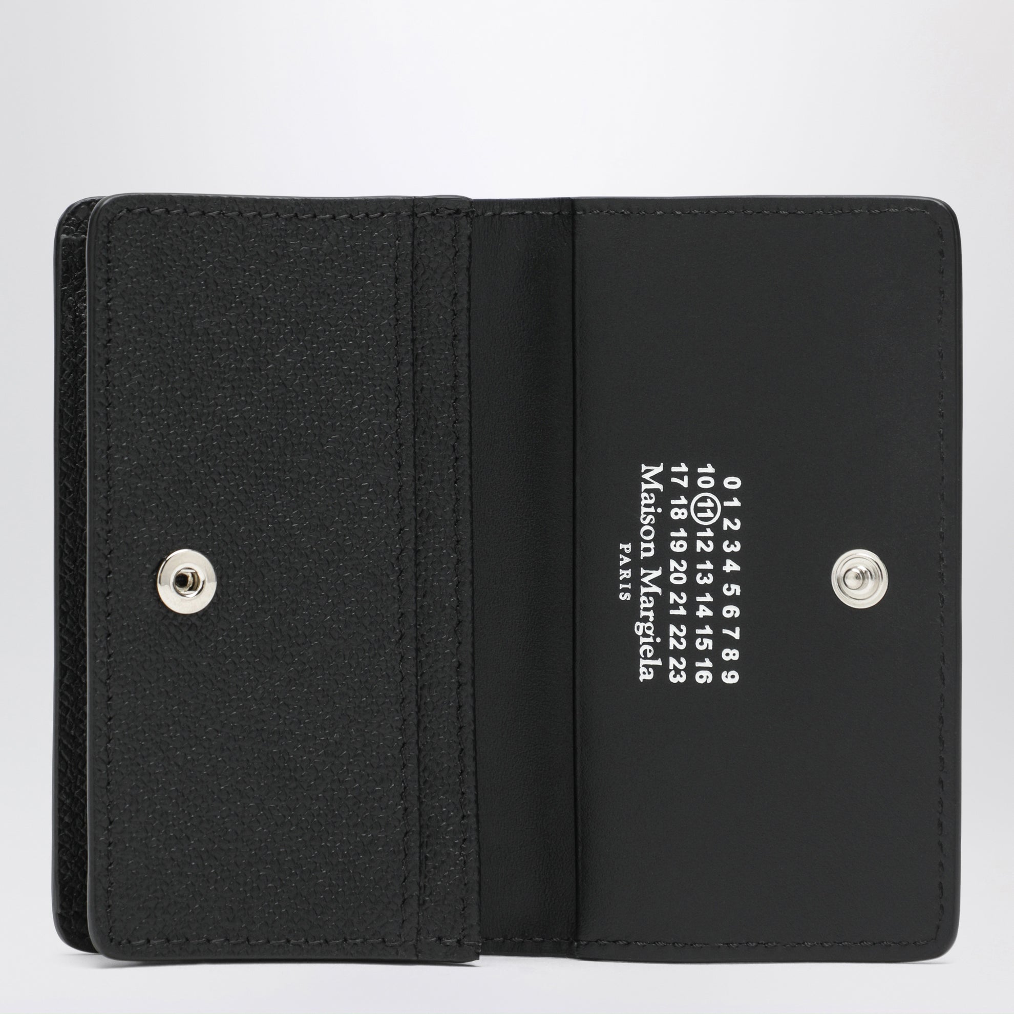 Black Four Stitches Card Holder