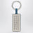 Charm Numeric petrolio in ottone e pelle