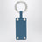 Charm Numeric petrolio in ottone e pelle