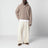 Beige Sandos zip-up cardigan in wool