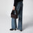 Box East West Small Bag in Burgundy Leather