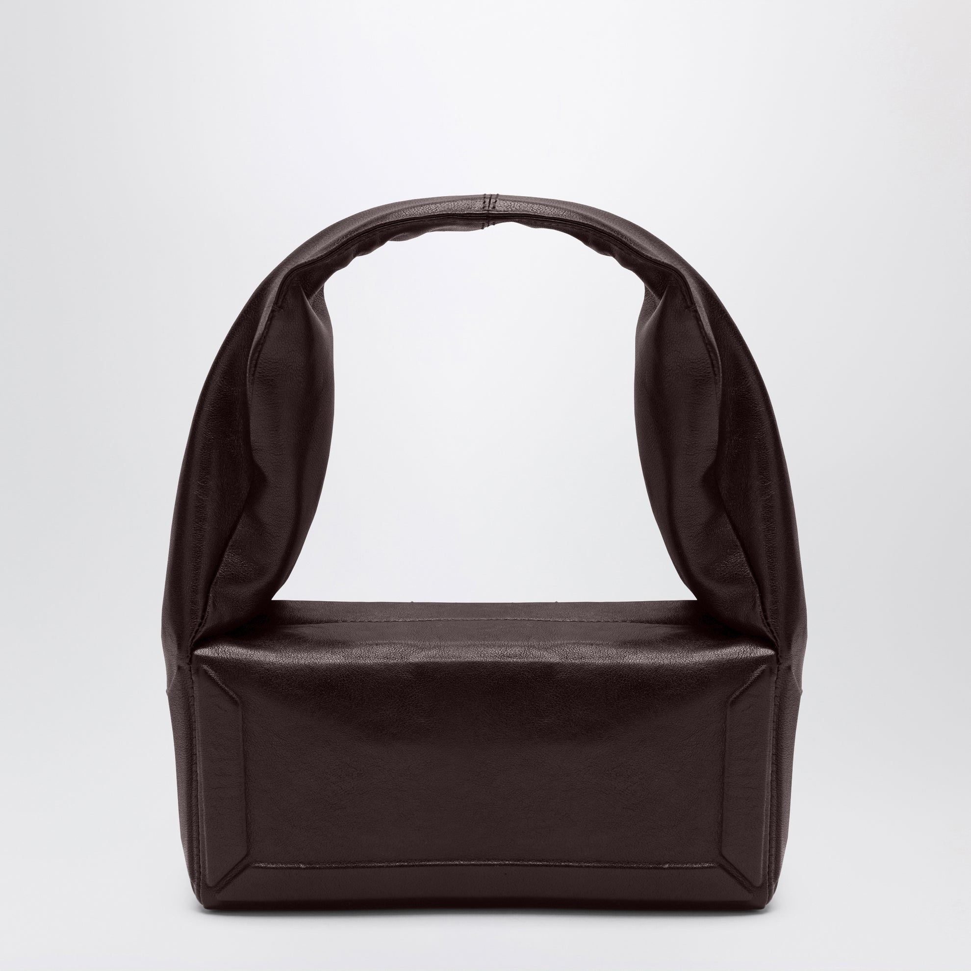 Box East West Small Bag in Burgundy Leather