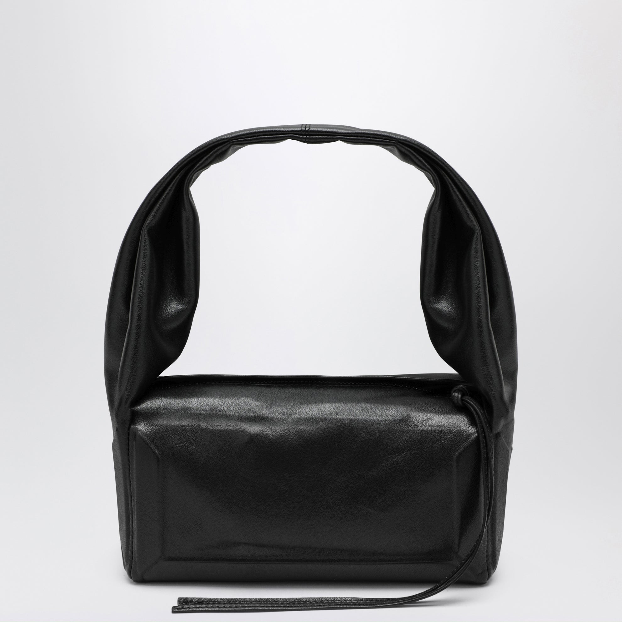 Sac Box East West Small en cuir noir