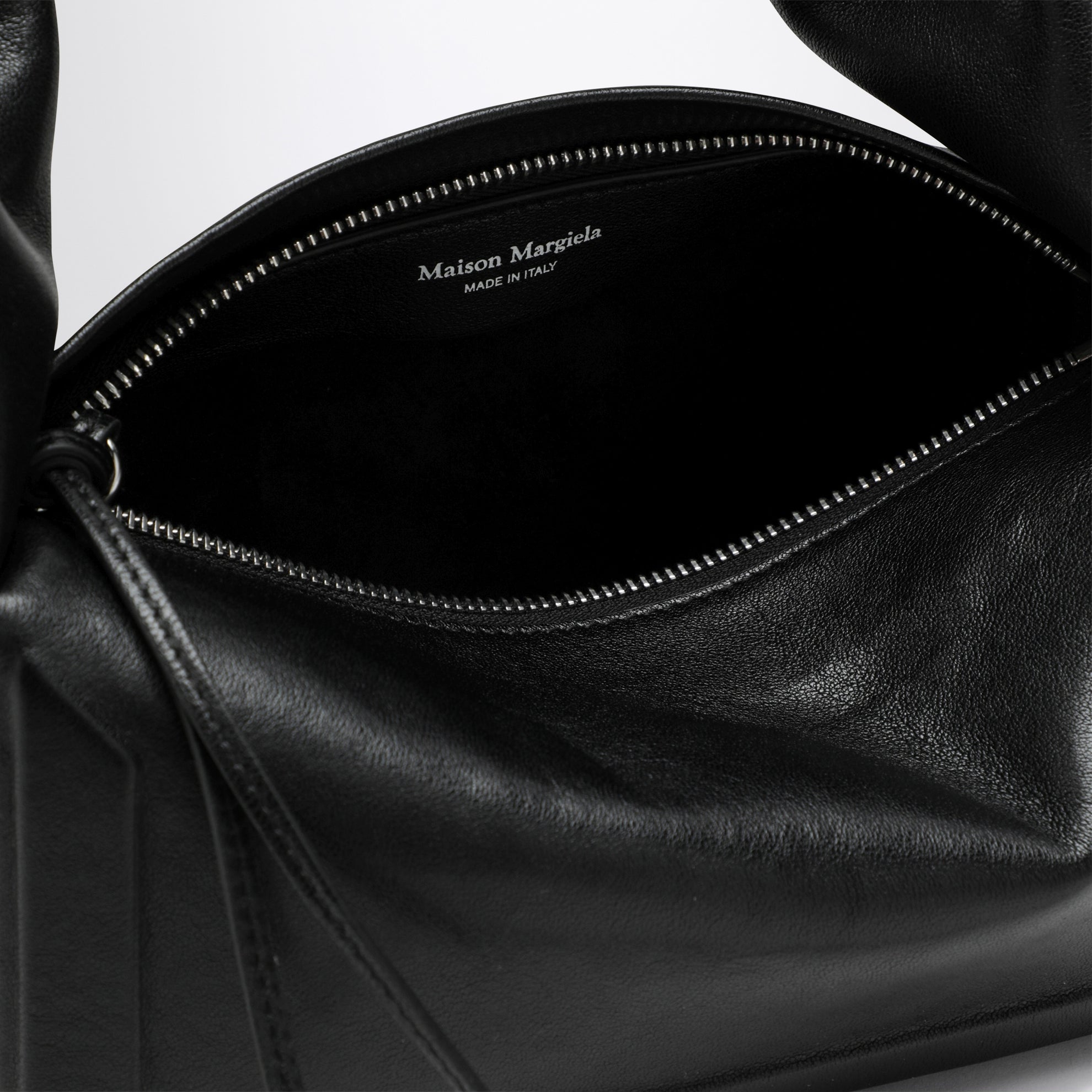 Sac Box East West Small en cuir noir