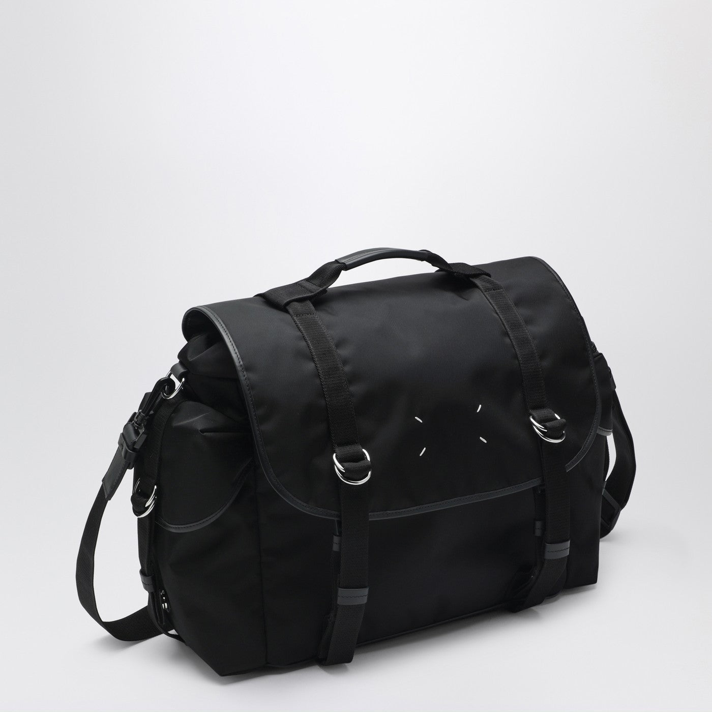 Schwarze High Tech Messenger Bag