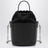 Borsa a secchiello 5AC piccola nera in pelle