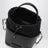 Borsa a secchiello 5AC piccola nera in pelle