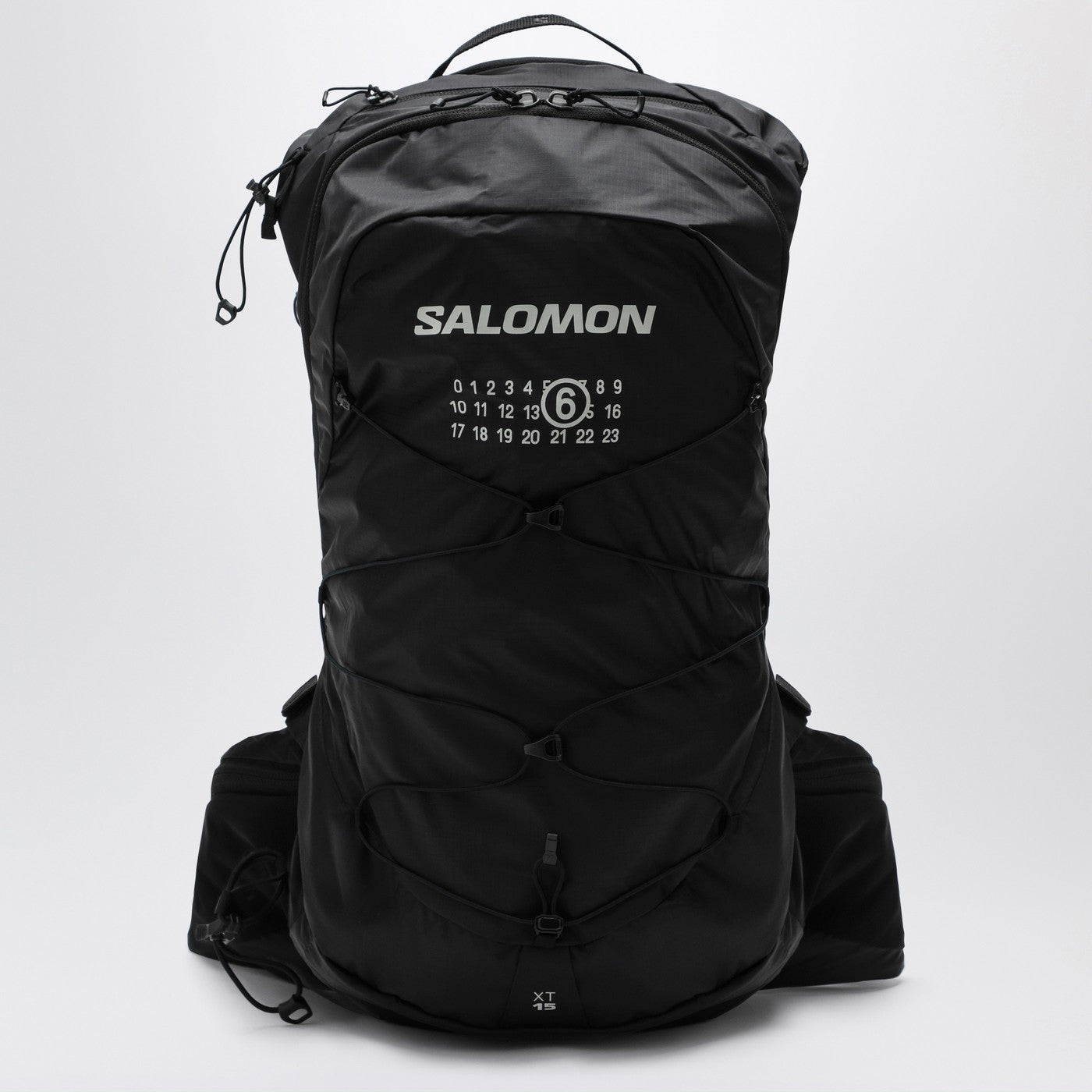 Black nylon XT 15 backpack with logo