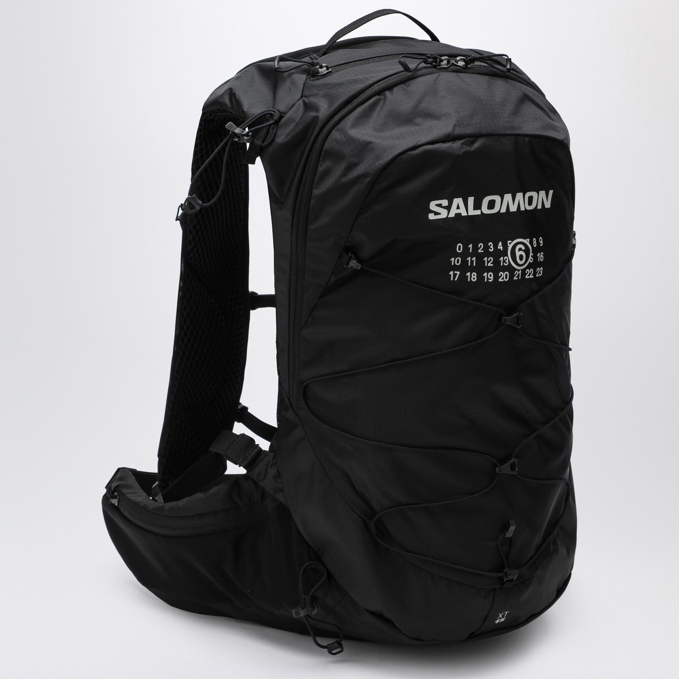 Black nylon XT 15 backpack with logo