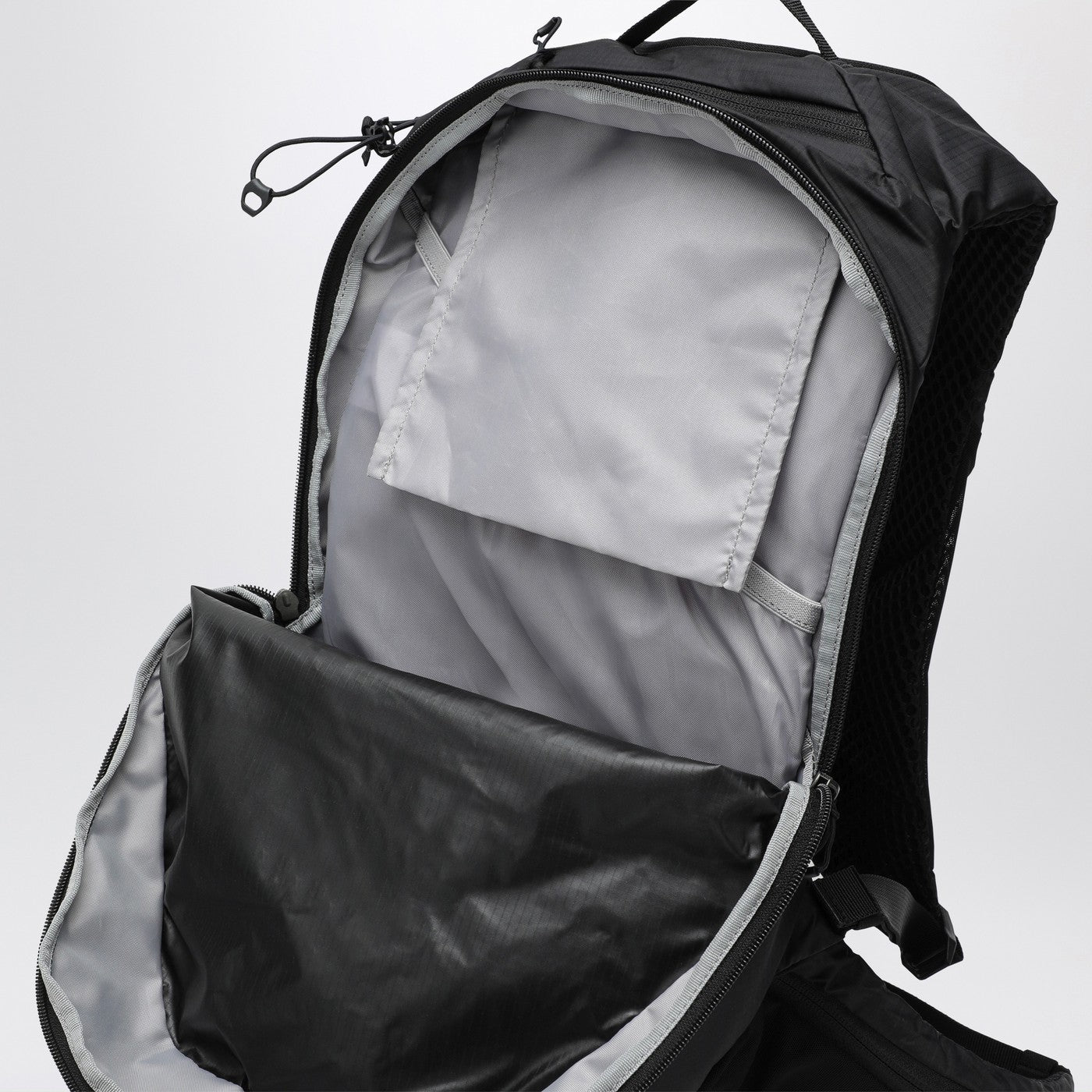 Black nylon XT 15 backpack with logo