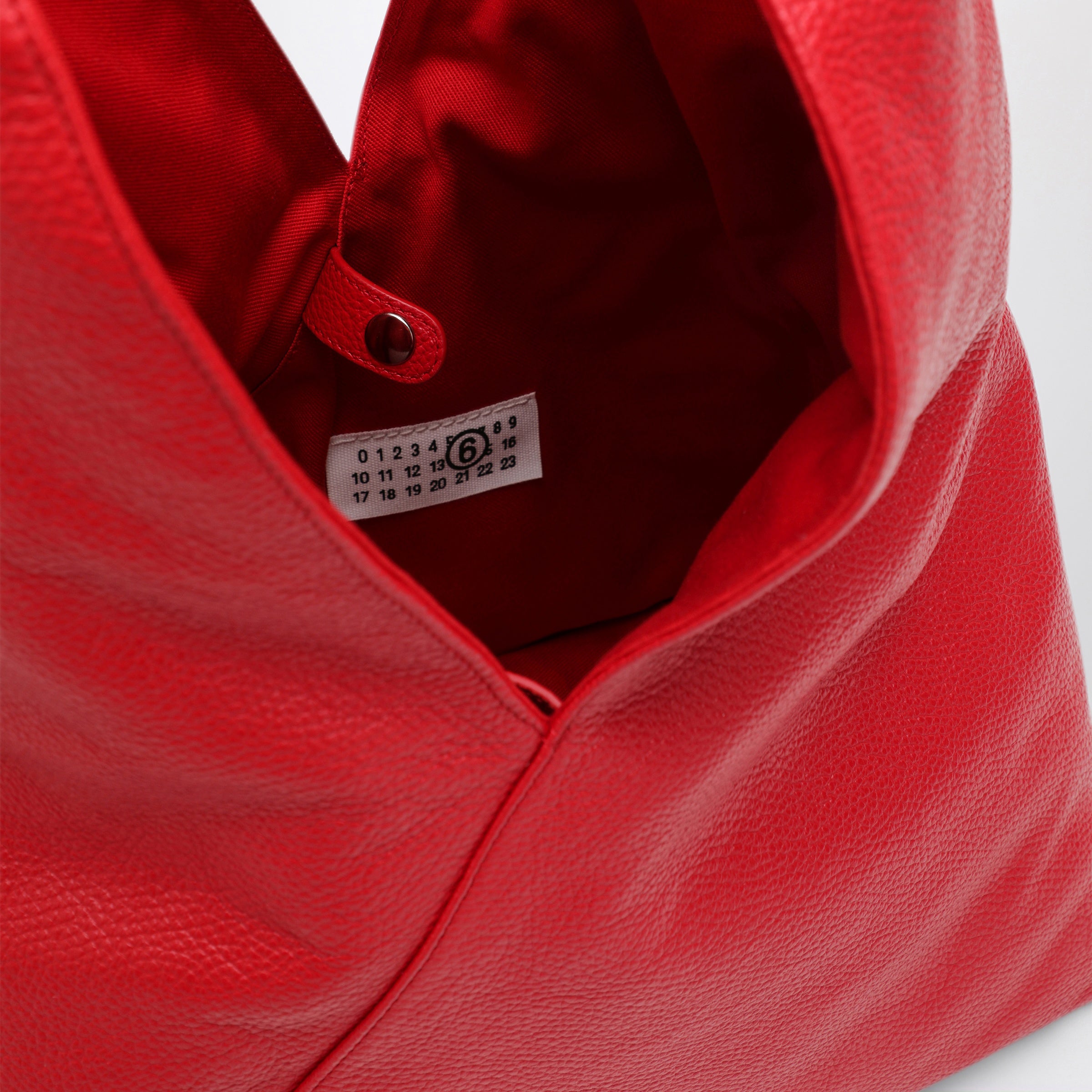 MM6 Maison Margiela Medium Red Japanese Bag Jewel Handle | TheDoubleF