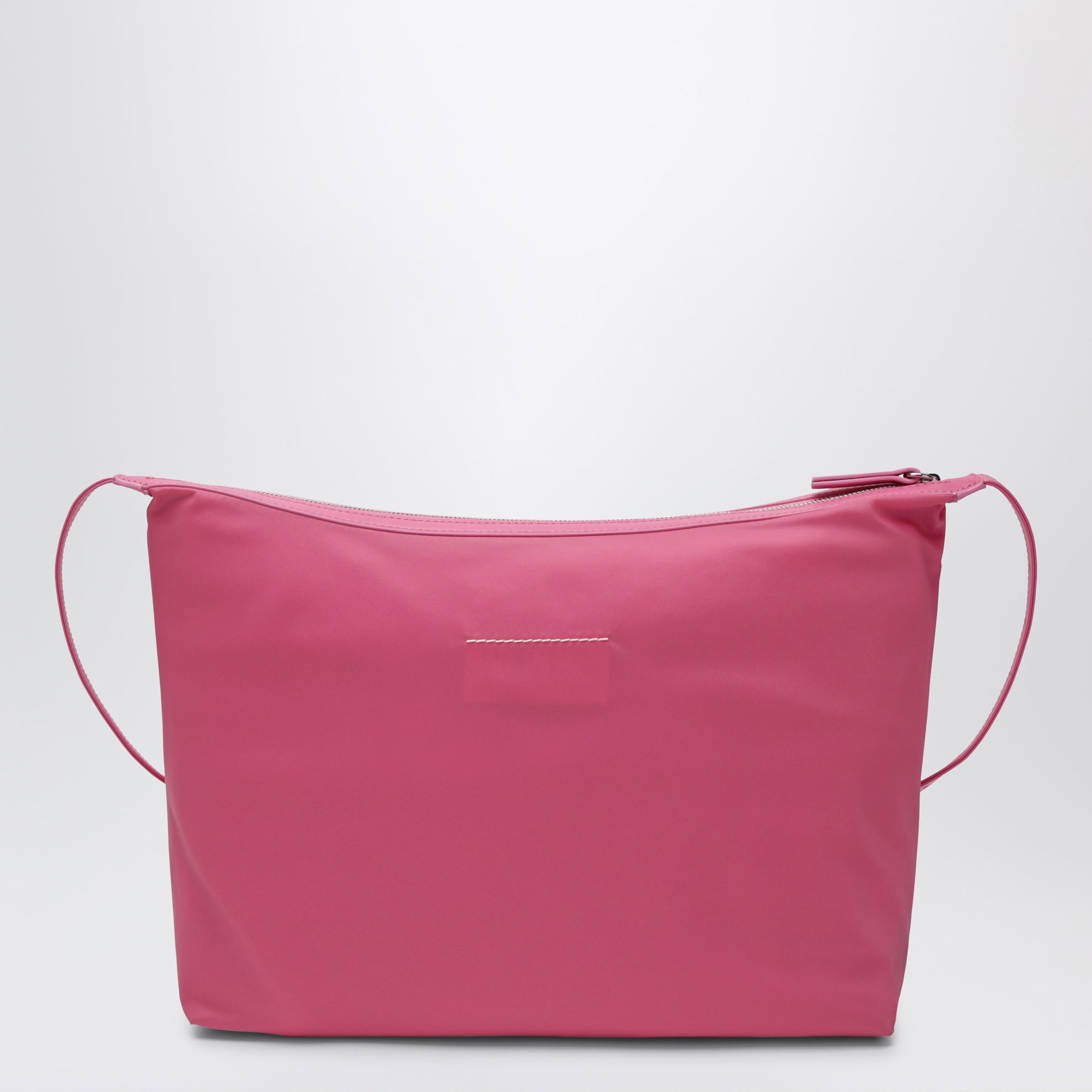 Borsa a tracolla Numeric in nylon rosa carminio