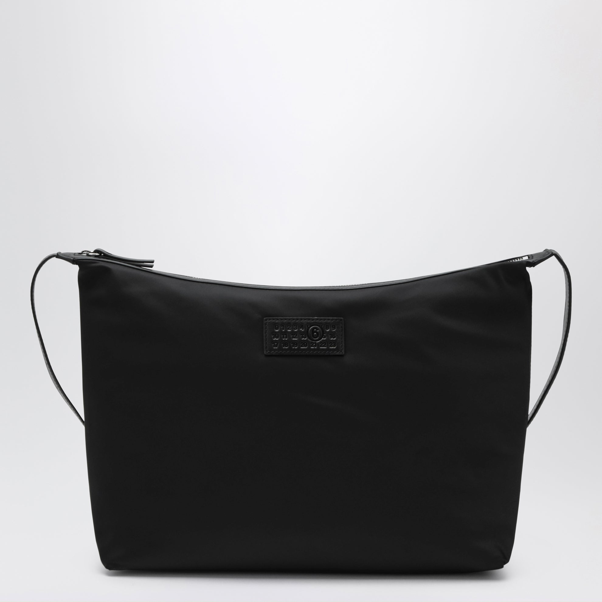 Borsa a tracolla Numeric nera in nylon