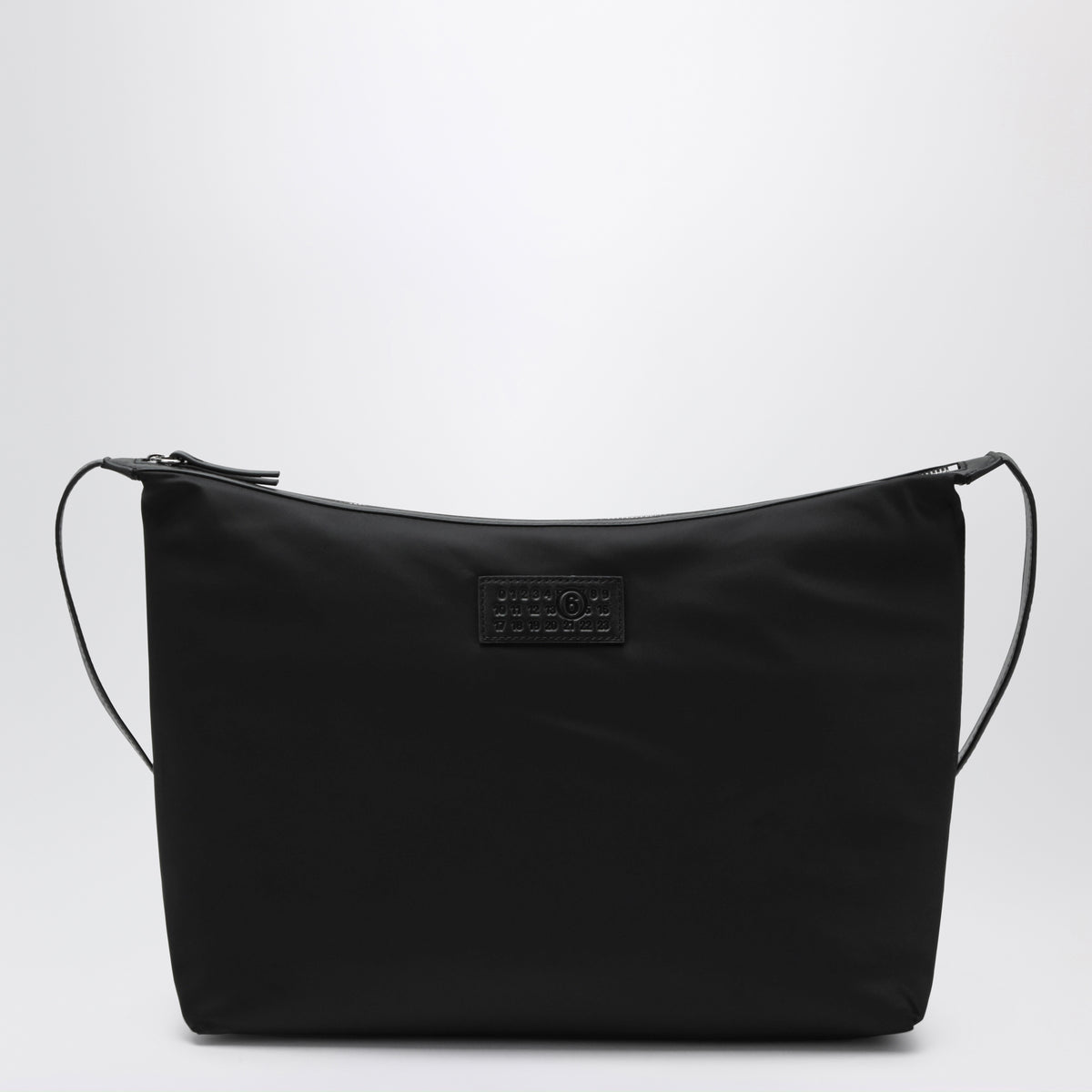 Borsa a tracolla Numeric nera in nylon