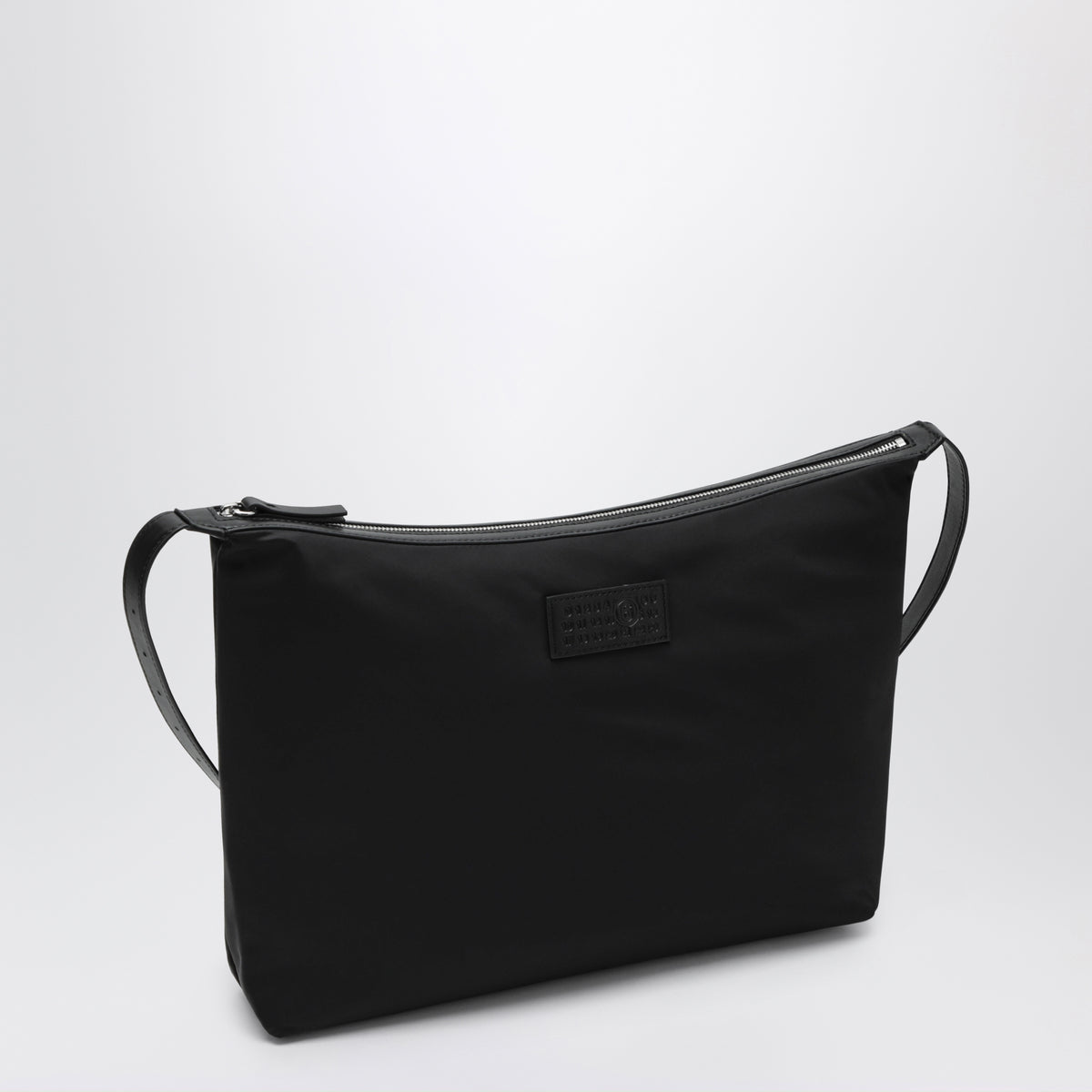 Borsa a tracolla Numeric nera in nylon