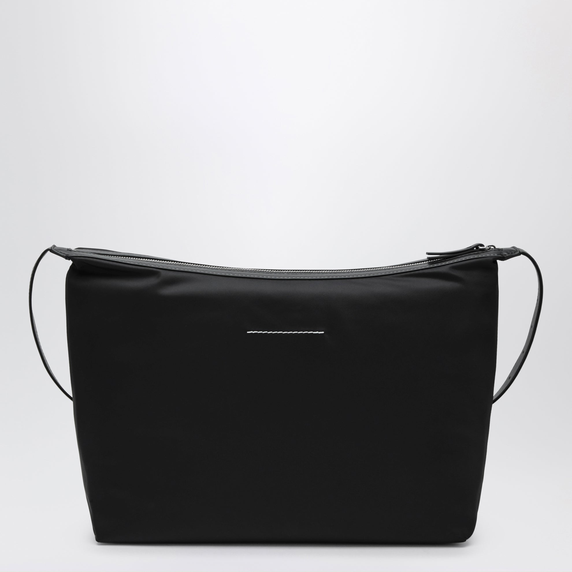 Borsa a tracolla Numeric nera in nylon