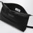 Borsa a tracolla Numeric nera in nylon