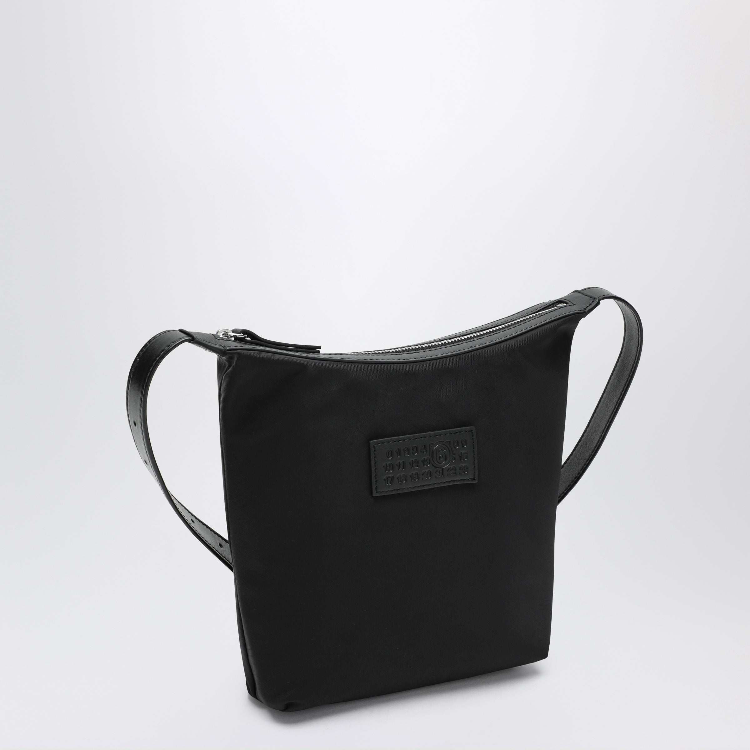 MM6 Maison Margiela Black nylon Numeric Vertical crossbody bag