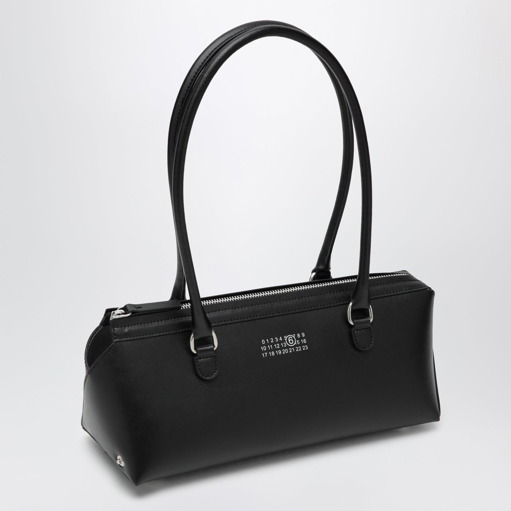 Bauletto Bowling piccolo nero in pelle