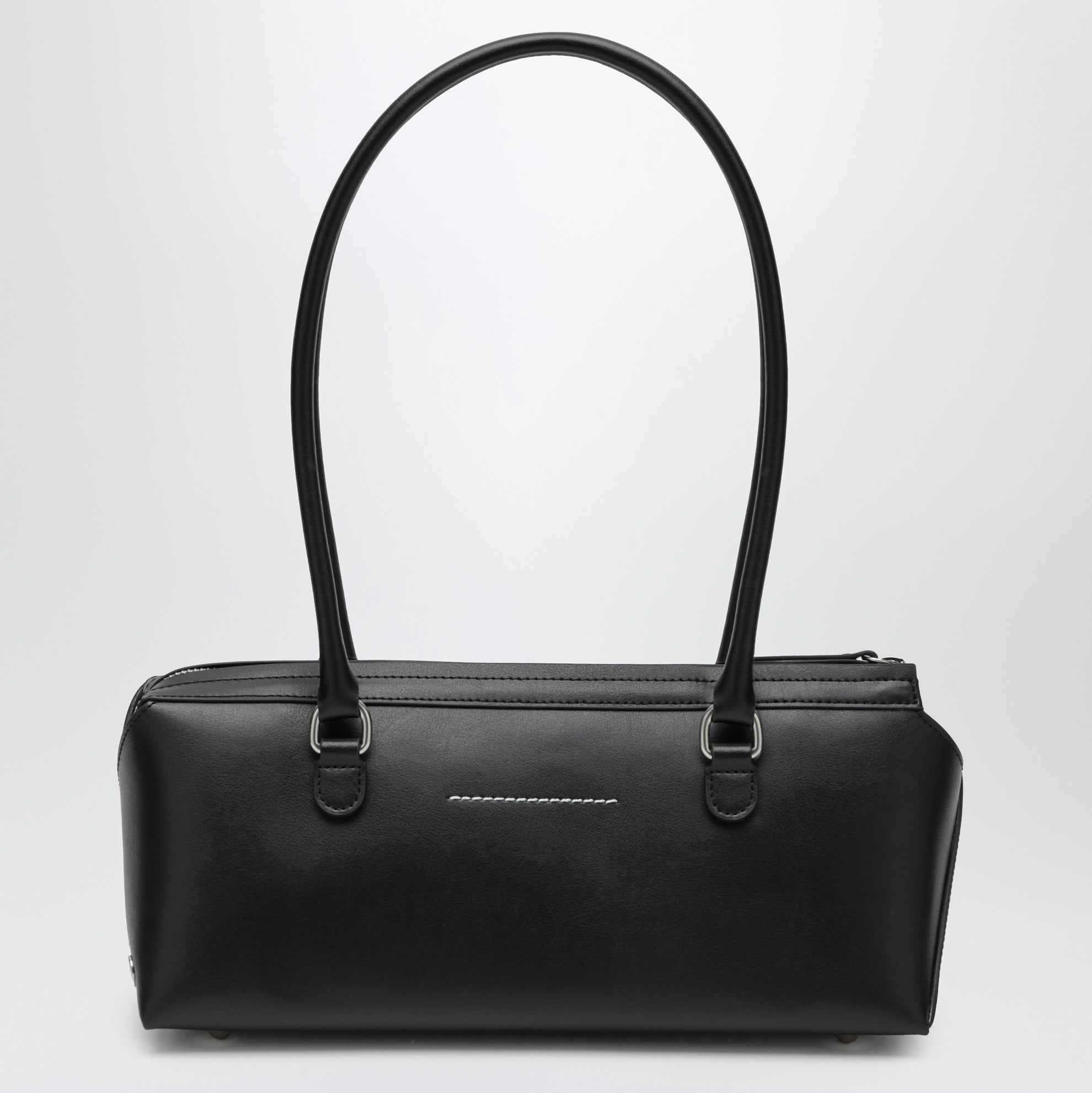 Bauletto Bowling piccolo nero in pelle