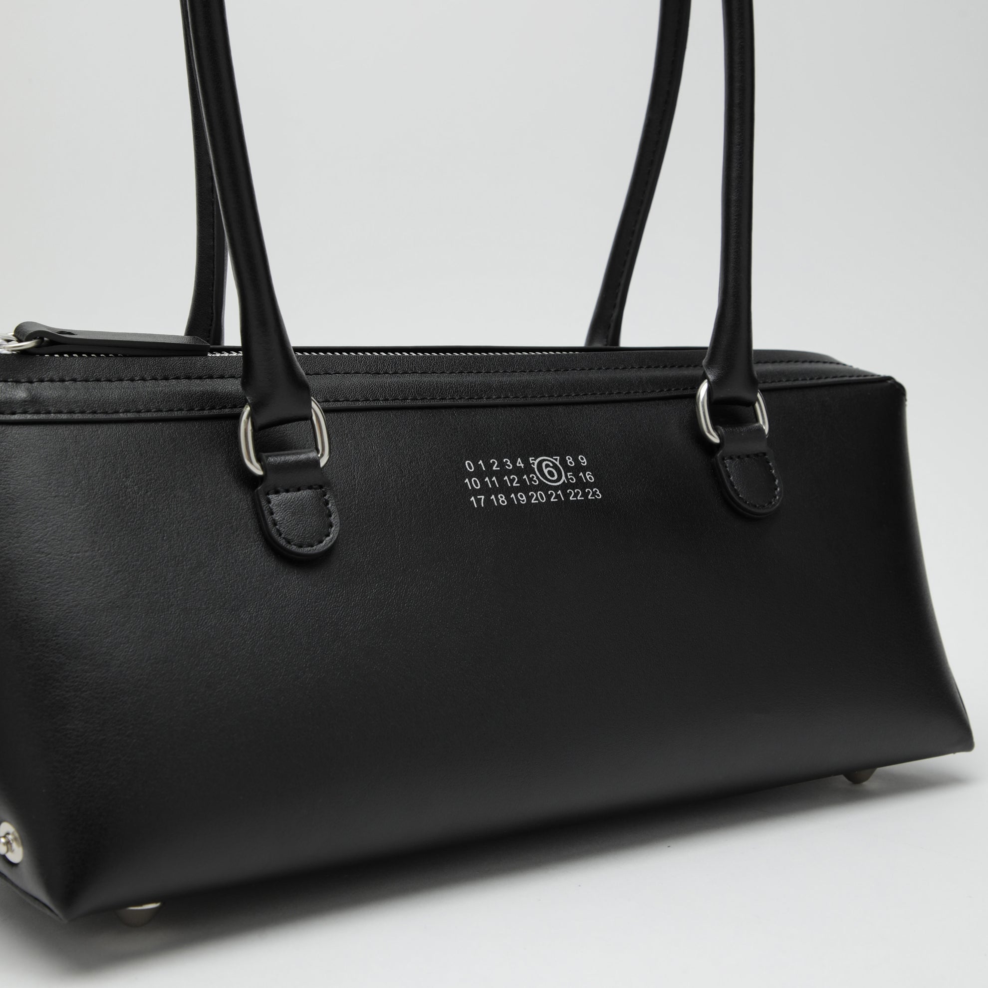 Bauletto Bowling piccolo nero in pelle