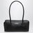 Schwarze Bowlingtasche aus Leder