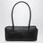 Schwarze Bowlingtasche aus Leder