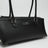 Schwarze Bowlingtasche aus Leder