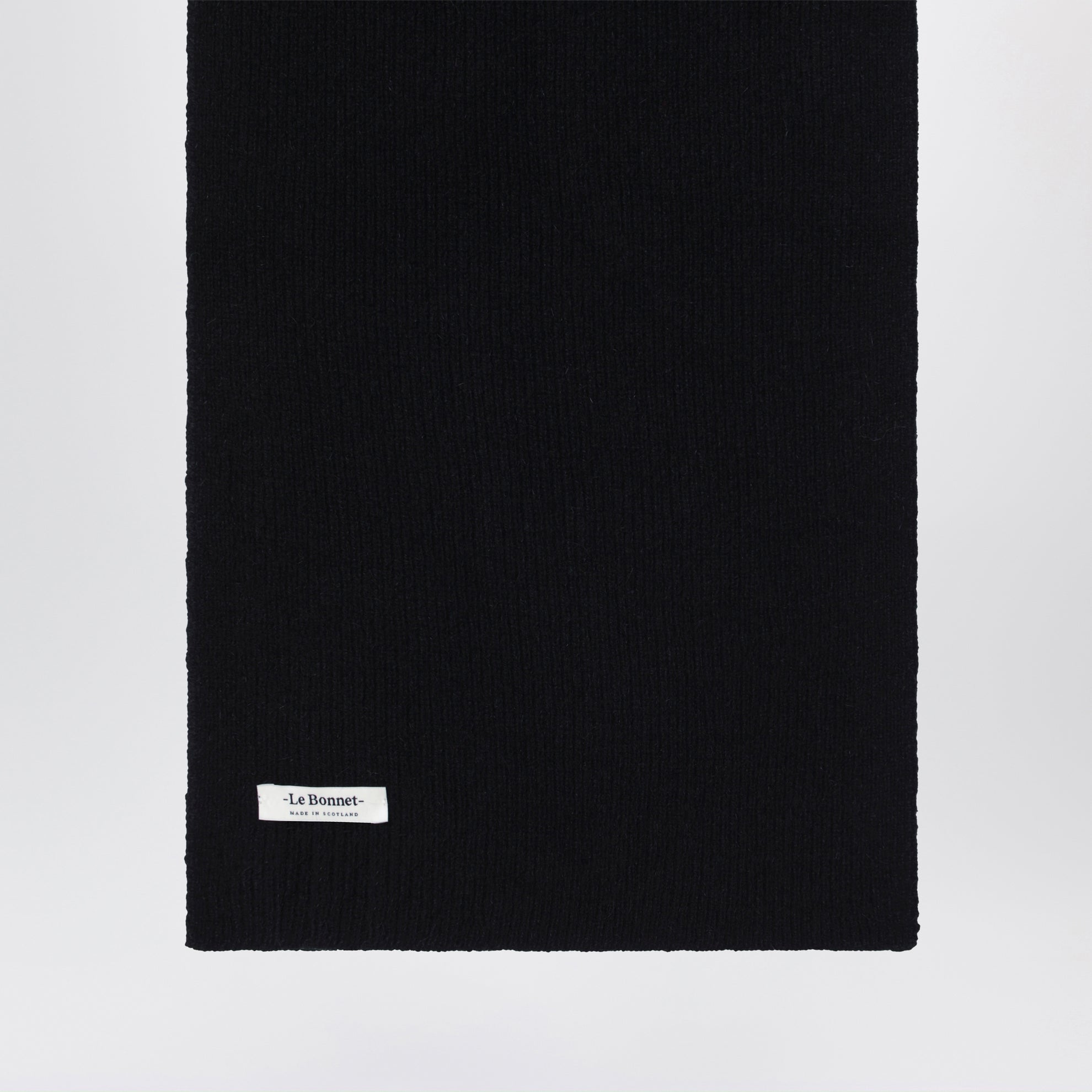 Écharpe en laine et Caregora couleur Onyx