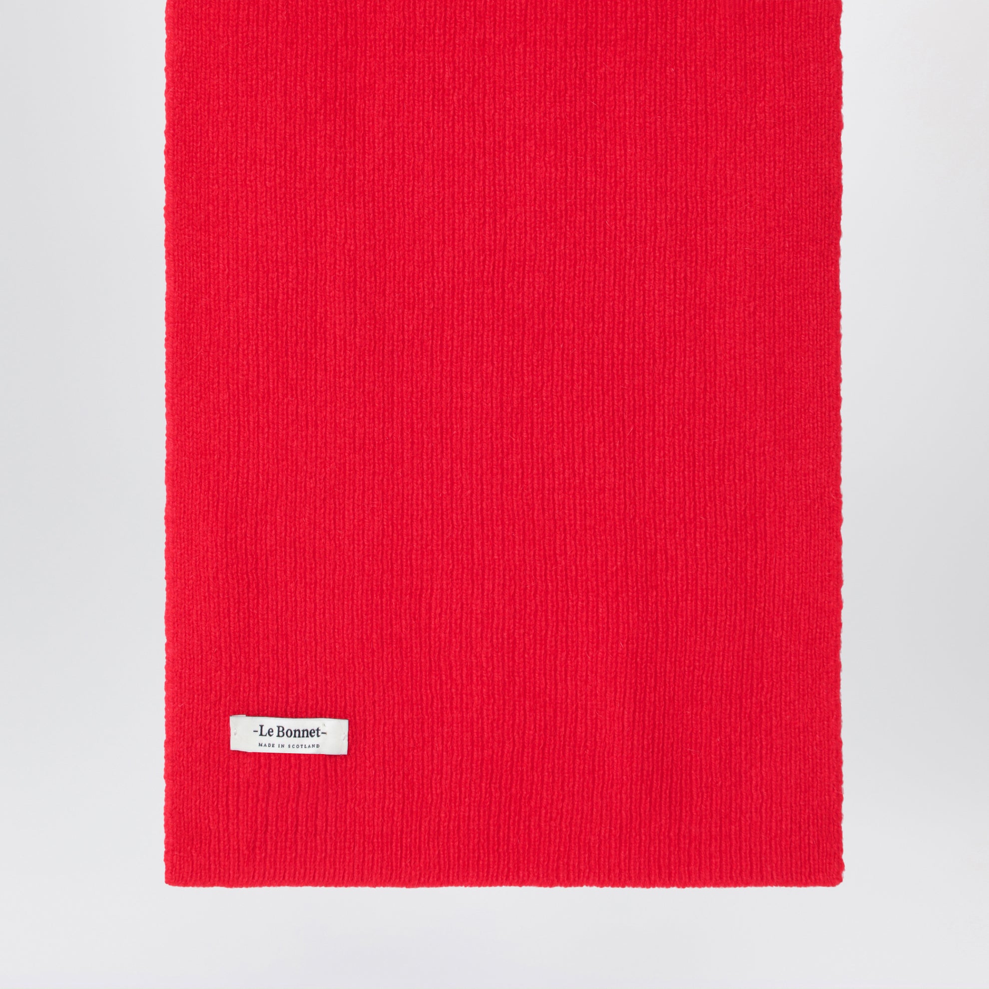 Schal aus Wolle und Caregora in Crimson