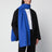 Scarf in wool and Caregora in Royal Azure