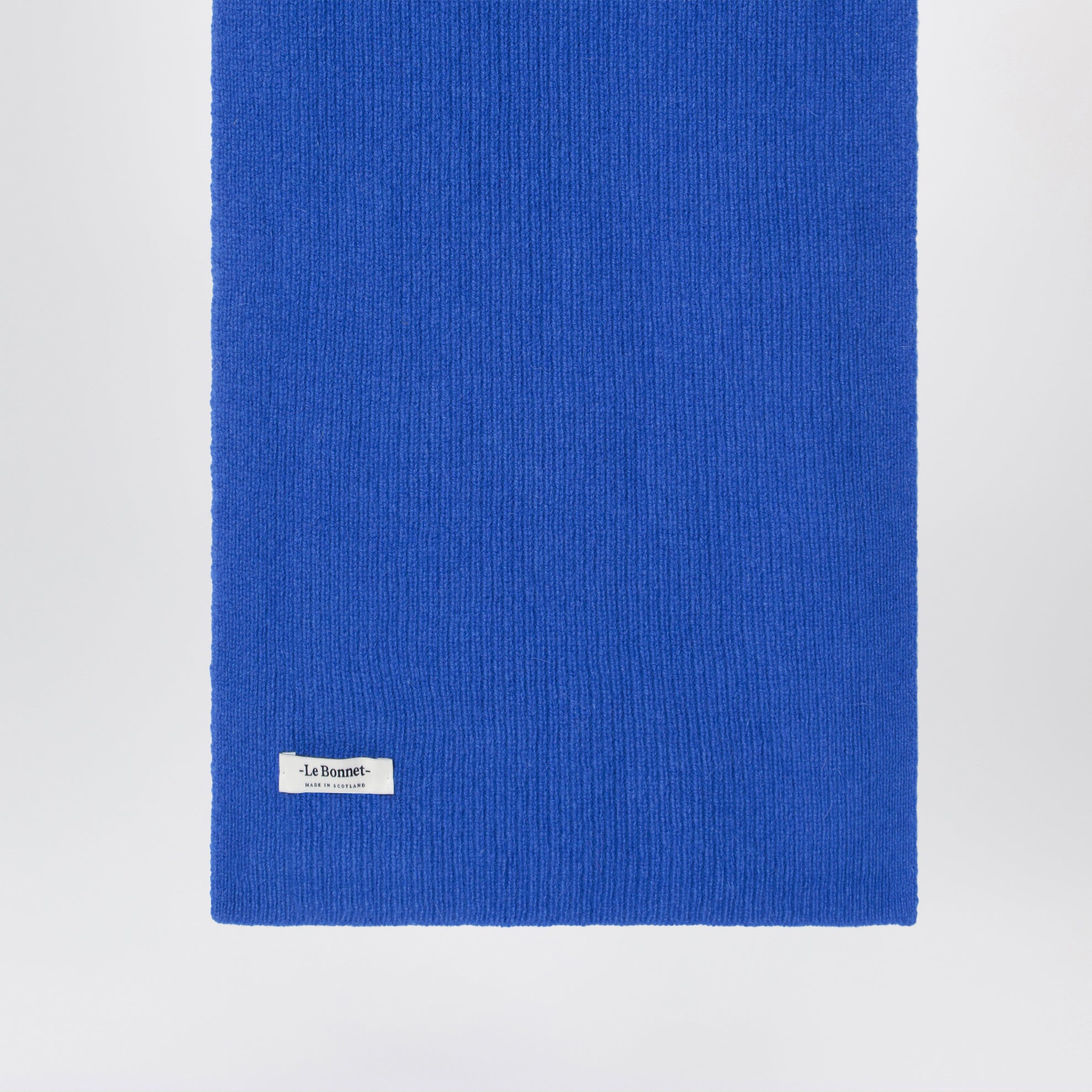 Scarf in wool and Caregora in Royal Azure