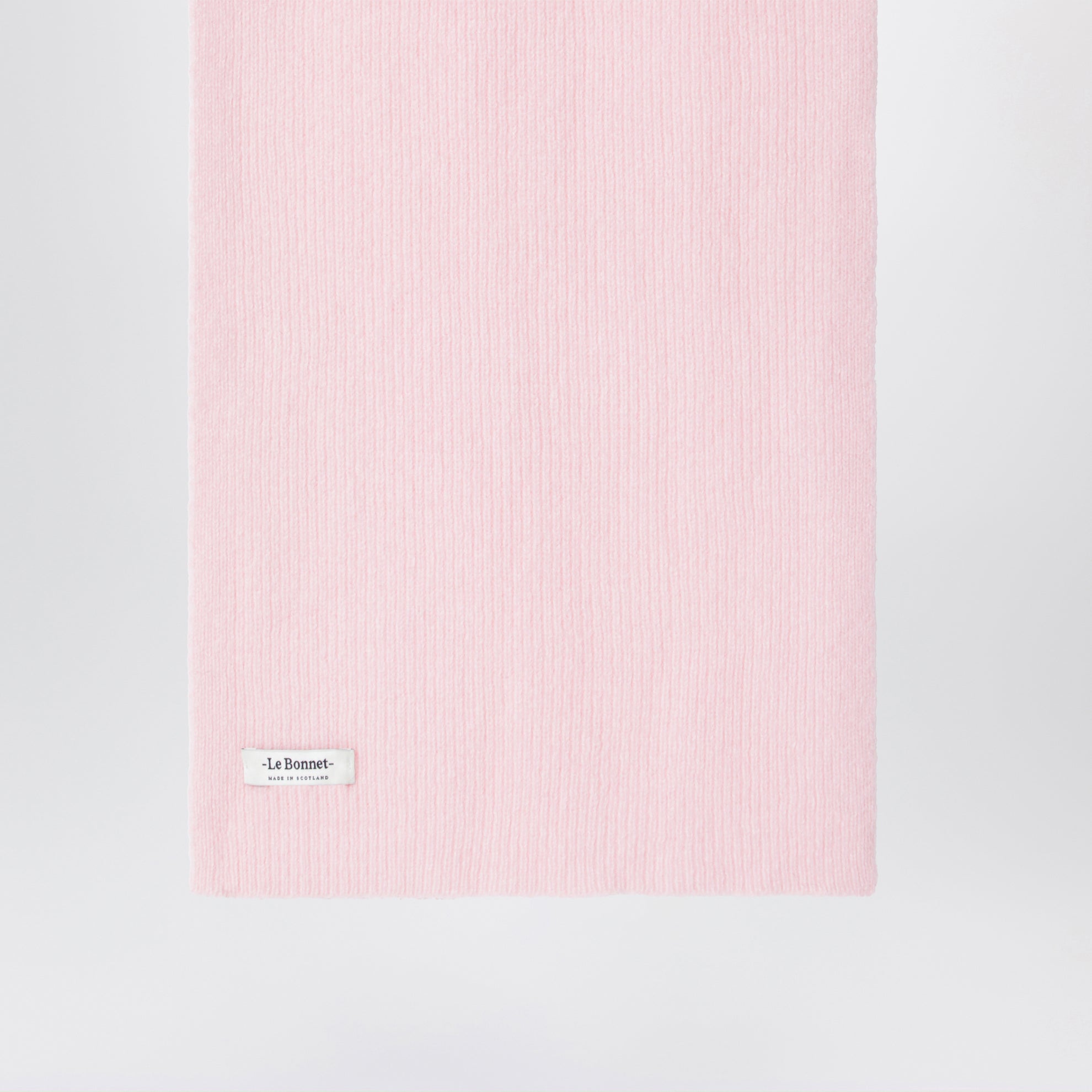 Schal aus Wolle und Caregora in Blush