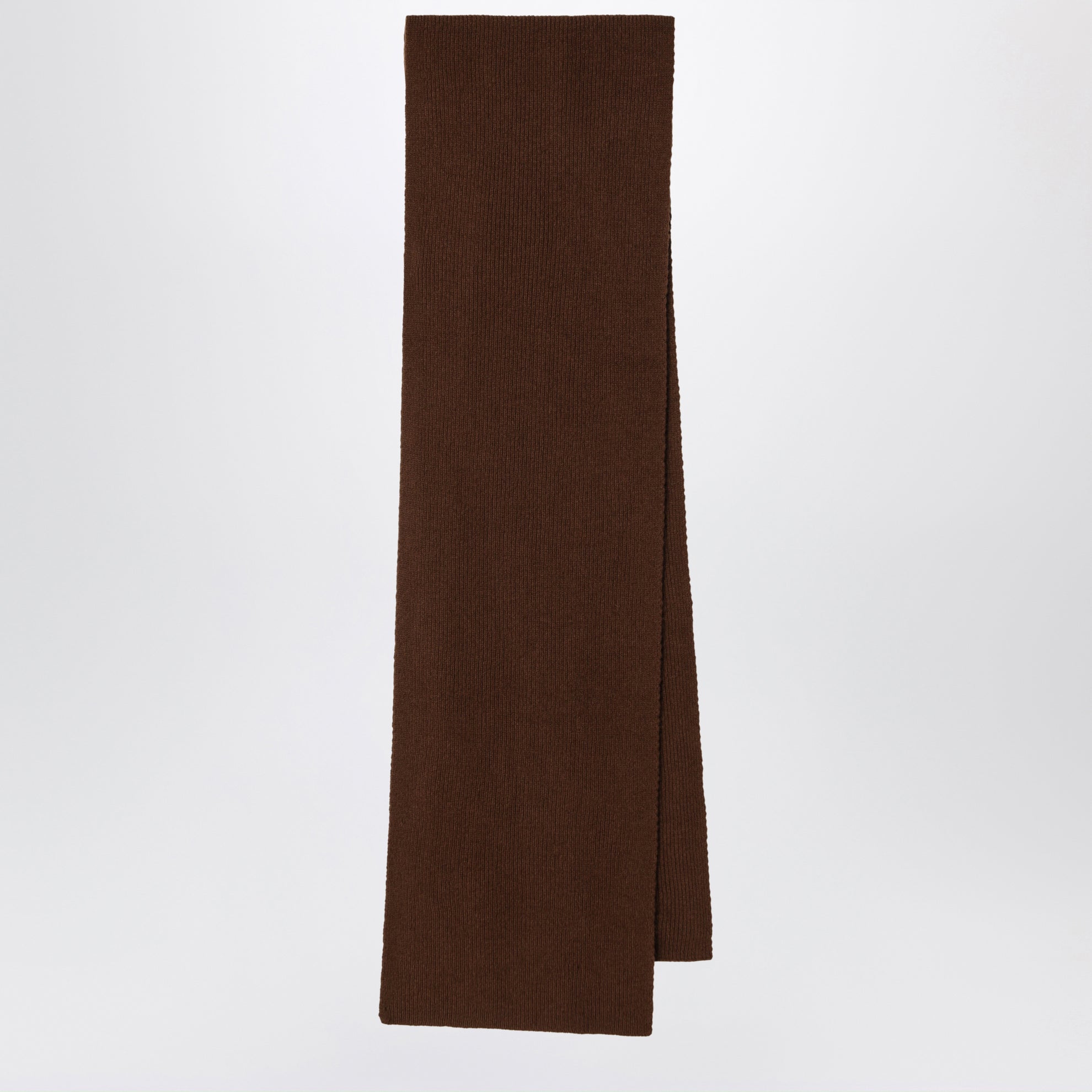 Sciarpa in lana e caregora color Walnut
