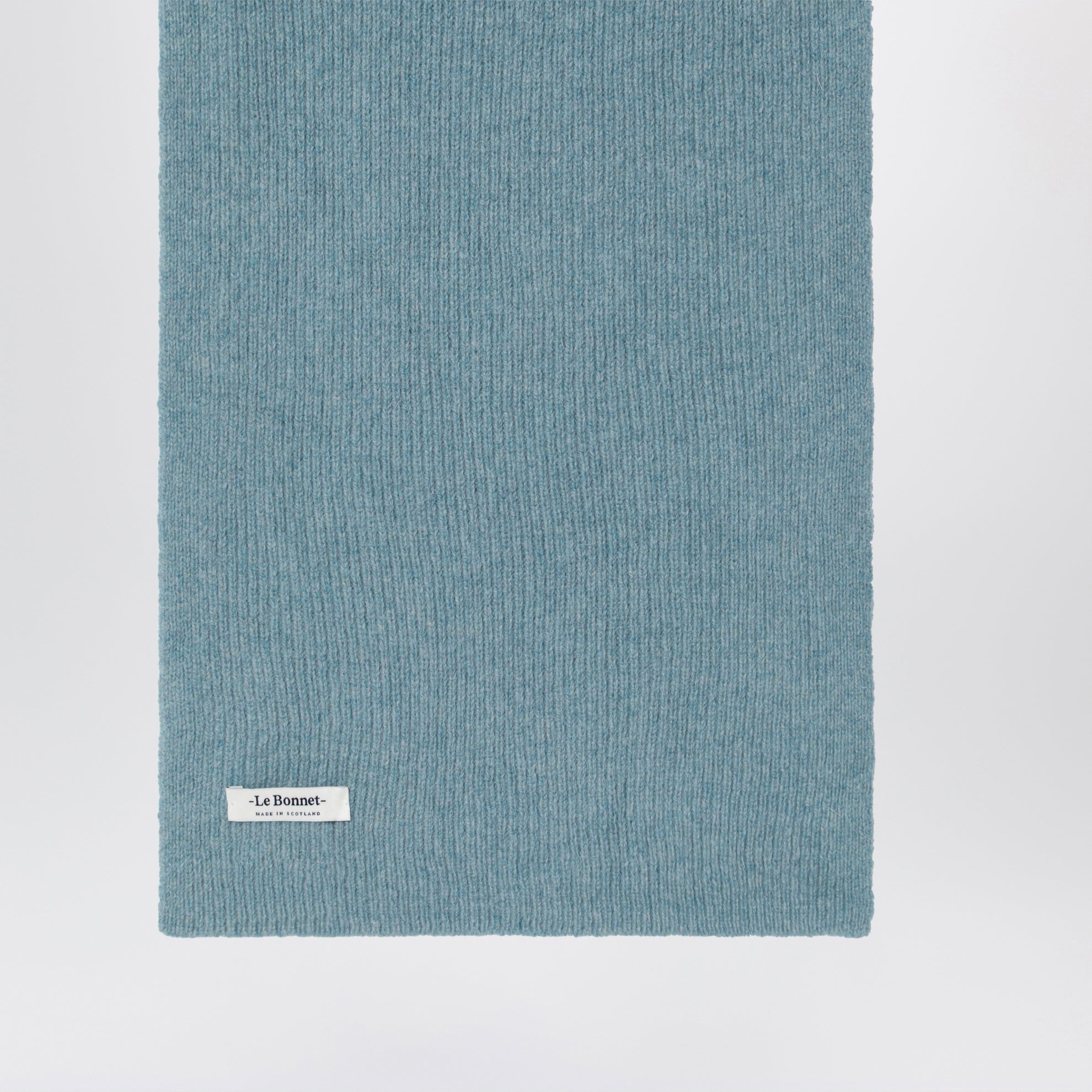 Schal aus Wolle und Caregora in Basil