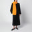 Scarf in wool and Caregora in Orange Peel