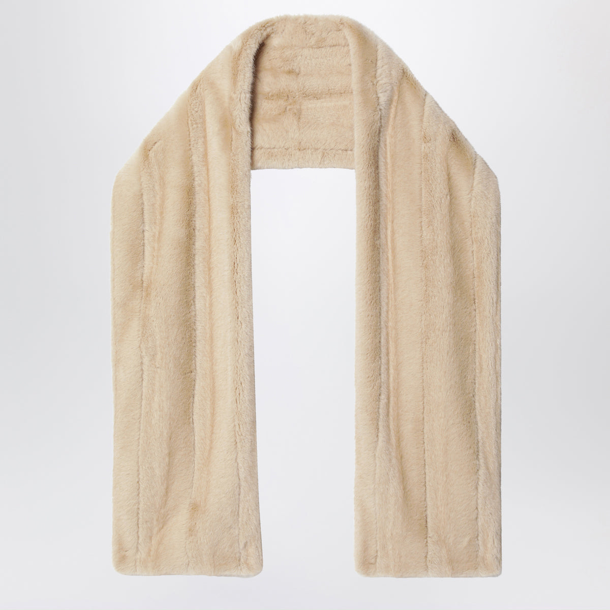Schal Ciasa in Beige aus Kunstpelz