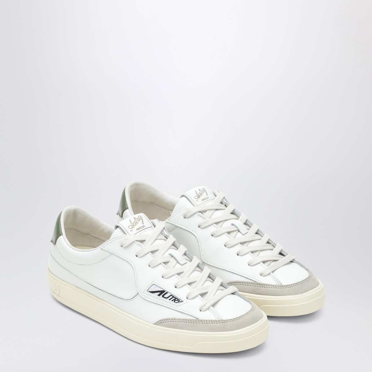 Sneakers Windscape Low bianche/verde bronzo
