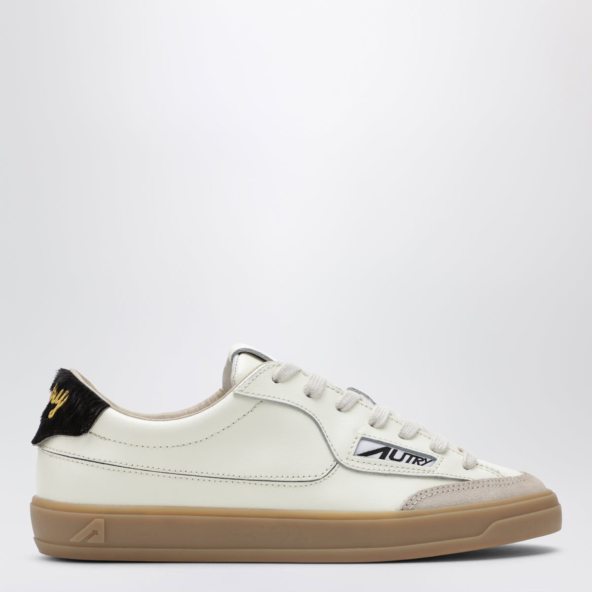 Sneakers Windscape Low marshmallow/marroni in pelle