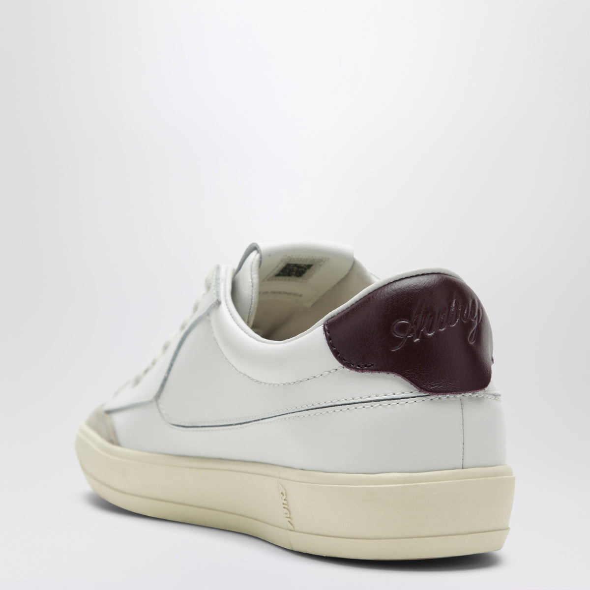 White/fig Windscape Low sneakers in leather