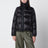 Piumino con zip asimmetrica nero