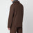 Ebenholzbraune Hemdjacke aus Schurwolle