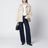 Safari jacket in beige denim
