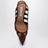 Décolleté Slingback Screen in suede Espresso
